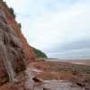 Along the cliff at Blomidon Beach